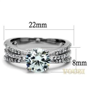 ultrachicfashion.com Jewelry - Stainless Steel CZ Ring ultrachicfashion.com Jewelry - Stainless Steel CZ Ring
